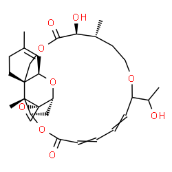 ChemSpider 2D Image | (1'R,2S,3'R,8'R,12'S,13'R,24'R,25'S)-12'-Hydroxy-17'-(1-hydroxyethyl)-5',13',25'-trimethyl-11'H,22'H-spiro[oxirane-2,26'-[2,10,16,23]tetraoxatetracyclo[22.2.1.0~3,8~.0~8,25~]heptacosa[4,18,20]triene]-
11',22'-dione | C29H40O9