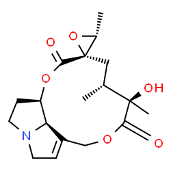 ChemSpider 2D Image | (15S,20R)-12-Hydroxy-15,20-dihydro-15,20-epoxysenecionan-11,16-dione | C18H25NO6