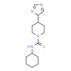 ChemSpider 2D Image | N-Cyclohexyl-4-(4H-imidazol-4-yl)-1-piperidinecarbothioamide | C15H24N4S