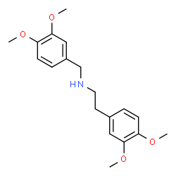 ChemSpider 2D Image | N-(3,4-Dimethoxybenzyl)-2-(3,4-dimethoxyphenyl)ethanamine | C19H25NO4