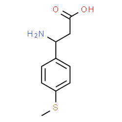 ChemSpider 2D Image | 3-Amino-3-(4-methylsulfanyl-phenyl)-propionic acid | C10H13NO2S