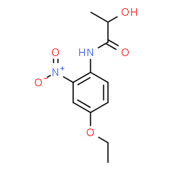 ChemSpider 2D Image | N-(4-Ethoxy-2-nitrophenyl)-2-hydroxypropanamide | C11H14N2O5