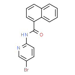 ChemSpider 2D Image | N-(5-Bromo-2-pyridinyl)-1-naphthamide | C16H11BrN2O
