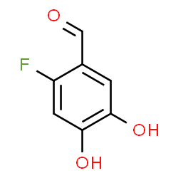 ChemSpider 2D Image | 2-Fluoro-4,5-dihydroxybenzaldehyde | C7H5FO3