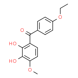 ChemSpider 2D Image | (2,3-Dihydroxy-4-methoxyphenyl)(4-ethoxyphenyl)methanone | C16H16O5