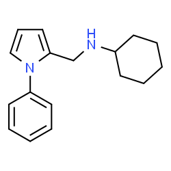 ChemSpider 2D Image | Pyrrole-2-methanamine, 1-phenyl-N-cyclohexyl- | C17H22N2