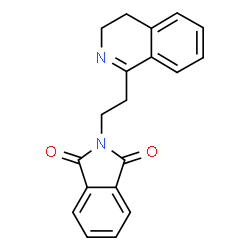 ChemSpider 2D Image | N-[2-(3,4-Dihydro-1-isoquinolyl)ethyl]phthalimide | C19H16N2O2
