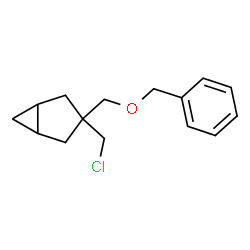 ChemSpider 2D Image | 3-[(Benzyloxy)methyl]-3-(chloromethyl)bicyclo[3.1.0]hexane | C15H19ClO