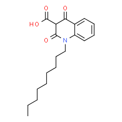 ChemSpider 2D Image | 1-Nonyl-2,4-dioxo-1,2,3,4-tetrahydro-3-quinolinecarboxylic acid | C19H25NO4