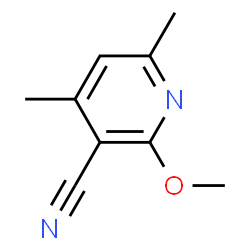 ChemSpider 2D Image | 2-Methoxy-4,6-dimethylnicotinonitrile | C9H10N2O