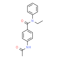 ChemSpider 2D Image | 4-Acetamido-N-ethyl-N-phenylbenzamide | C17H18N2O2