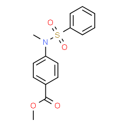 ChemSpider 2D Image | Methyl 4-[methyl(phenylsulfonyl)amino]benzoate | C15H15NO4S