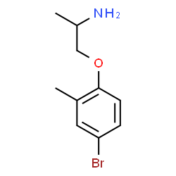 ChemSpider 2D Image | 1-(4-Bromo-2-methylphenoxy)-2-propanamine | C10H14BrNO