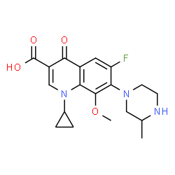 ChemSpider 2D Image | (+/-)-Gatifloxacin | C19H22FN3O4