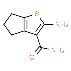 ChemSpider 2D Image | 2-Amino-4H,5H,6H-cyclopenta[b]thiophene-3-carboxamide | C8H10N2OS