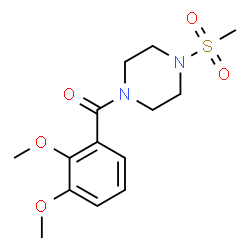 ChemSpider 2D Image | 1-(2,3-dimethoxybenzoyl)-4-methanesulfonylpiperazine | C14H20N2O5S