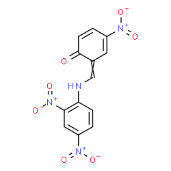 ChemSpider 2D Image | 6-{[(2,4-Dinitrophenyl)amino]methylene}-4-nitro-2,4-cyclohexadien-1-one | C13H8N4O7