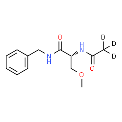 ChemSpider 2D Image | N-Benzyl-N~2~-(~2~H_3_)ethanoyl-O-methyl-D-serinamide | C13H15D3N2O3
