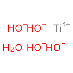 ChemSpider 2D Image | Titanium(4+) hydroxide hydrate (1:4:1) | H6O5Ti