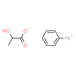 ChemSpider 2D Image | Phenylmercury(1+) 2-hydroxypropanoate | C9H10HgO3