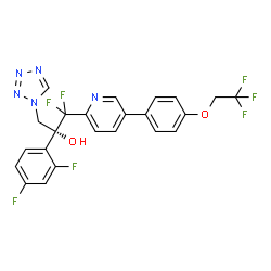 ChemSpider 2D Image | oteseconazole | C23H16F7N5O2