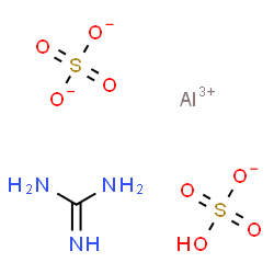 ChemSpider 2D Image | GUANIDINE ALUMINUM SULFATE | CH6AlN3O8S2
