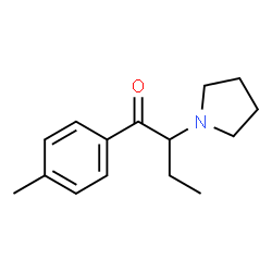 ChemSpider 2D Image | 1-(4-Methylphenyl)-2-(1-pyrrolidinyl)-1-butanone | C15H21NO