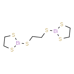 ChemSpider 2D Image | 1,2-(BIS(1,3-DITHIA-2-BISMOLANE)THIO)ETHANE | C6H12Bi2S6