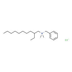 ChemSpider 2D Image | BENZYL(2-ETHYLDECYL)DIMETHYLAMMONIUM CHLORIDE | C21H38ClN