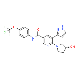 ChemSpider 2D Image | asciminib | C20H18ClF2N5O3