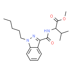 ChemSpider 2D Image | methyl (1-pentyl-1H-indazole-3-carbonyl)-L-valinate | C19H27N3O3