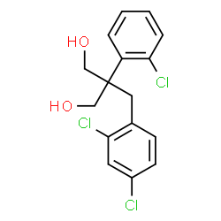 ChemSpider 2D Image | 2-(2-Chlorophenyl)-2-(2,4-dichlorobenzyl)-1,3-propanediol | C16H15Cl3O2