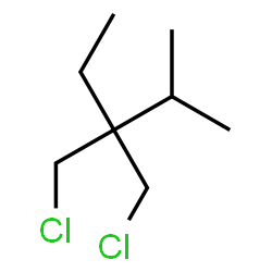 ChemSpider 2D Image | 3,3-Bis(chloromethyl)-2-methylpentane | C8H16Cl2