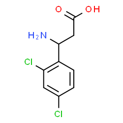 ChemSpider 2D Image | 3-Amino-3-(2,4-dichlorophenyl)propanoic acid | C9H9Cl2NO2