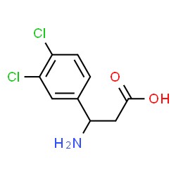 ChemSpider 2D Image | 3-Amino-3-(3,4-dichlorophenyl)propanoic acid | C9H9Cl2NO2