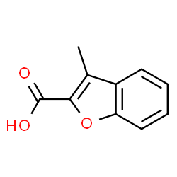 ChemSpider 2D Image | 3-Methylbenzofuran-2-carboxylic acid | C10H8O3
