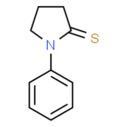 ChemSpider 2D Image | 1-Phenyl-2-pyrrolidinethione | C10H11NS