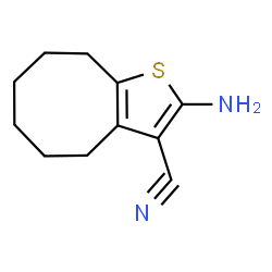 ChemSpider 2D Image | 2-Amino-3-cyano-4,5-hexamethylenethiophene | C11H14N2S