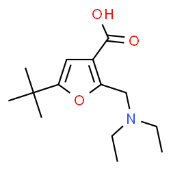 ChemSpider 2D Image | 5-tert-Butyl-2-[(diethylamino)methyl]-3-furoic acid | C14H23NO3