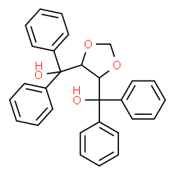 ChemSpider 2D Image | 1,3-Dioxolane-4,5-diylbis(diphenylmethanol) | C29H26O4