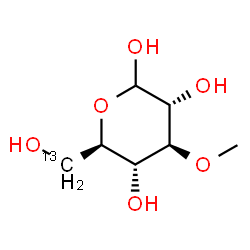 ChemSpider 2D Image | 3-O-METHYL-D-[6-13C]GLUCOSE | C613CH14O6