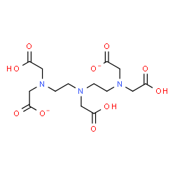 ChemSpider 2D Image | 2,2'-([(Carboxymethyl)imino]bis{2,1-ethanediyl[(carboxymethyl)imino]})diacetate | C14H21N3O10