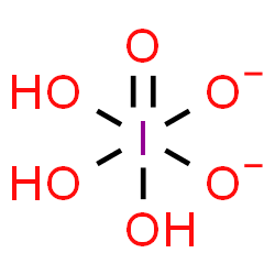 ChemSpider 2D Image | [Trihydroxy(oxido)-lambda~7~-iodanediyl]dioxidanide | H3IO6