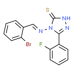 ChemSpider 2D Image | MFCD04018750 | C15H10BrFN4S