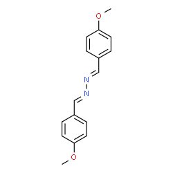 ChemSpider 2D Image | (1E,2E)-Bis(4-methoxybenzylidene)hydrazine | C16H16N2O2