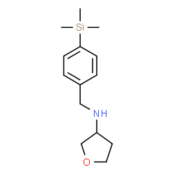 ChemSpider 2D Image | N-[4-(Trimethylsilyl)benzyl]tetrahydro-3-furanamine | C14H23NOSi