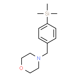 ChemSpider 2D Image | 4-[4-(Trimethylsilyl)benzyl]morpholine | C14H23NOSi
