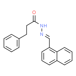 ChemSpider 2D Image | N'-[(E)-1-Naphthylmethylene]-3-phenylpropanehydrazide | C20H18N2O