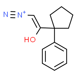 ChemSpider 2D Image | (Z)-2-Hydroxy-2-(1-phenylcyclopentyl)ethenediazonium | C13H15N2O