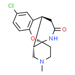 ChemSpider 2D Image | (1R,9S,10S)-6-Chloro-12-methyl-2-oxa-12,15-diazatetracyclo[7.5.3.0~1,10~.0~3,8~]heptadeca-3,5,7-trien-16-one | C15H17ClN2O2